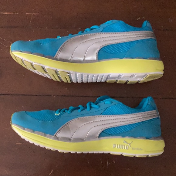 Puma Ortholite Teal Running Shoes - Picture 8 of 11